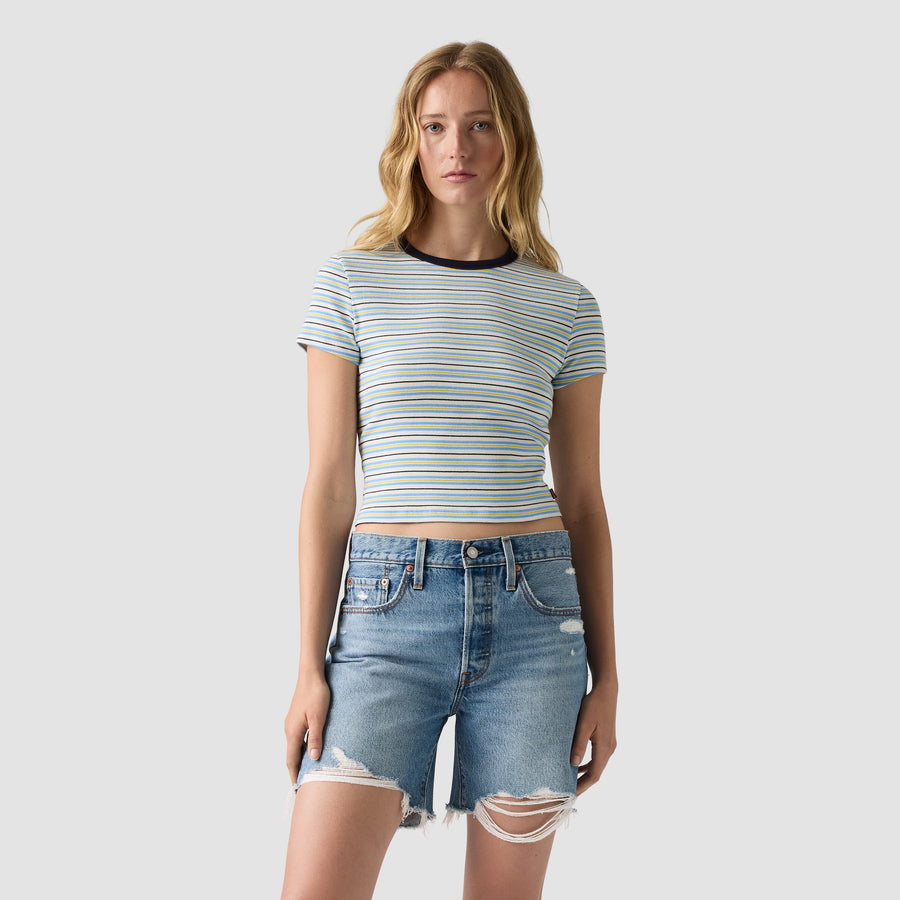 Camiseta Levis Mangas Cortas Rayas para Damas – BLUE