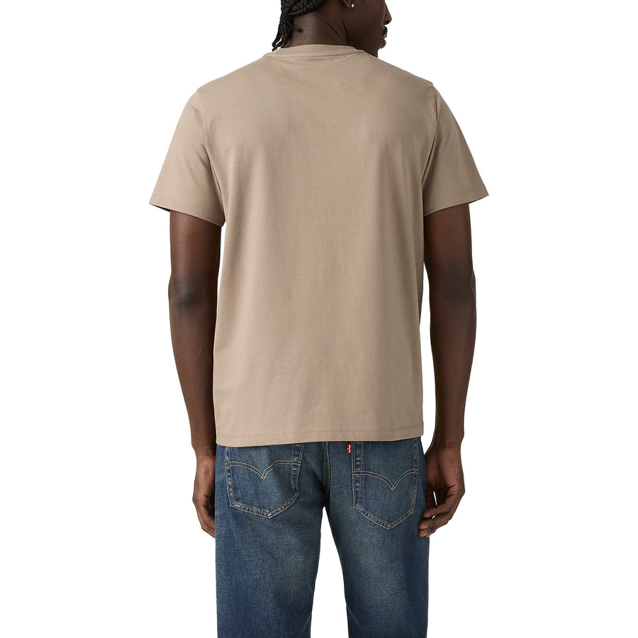 Camiseta Levis Mangas Cortas Lisa con Bolsillo para Caballeros