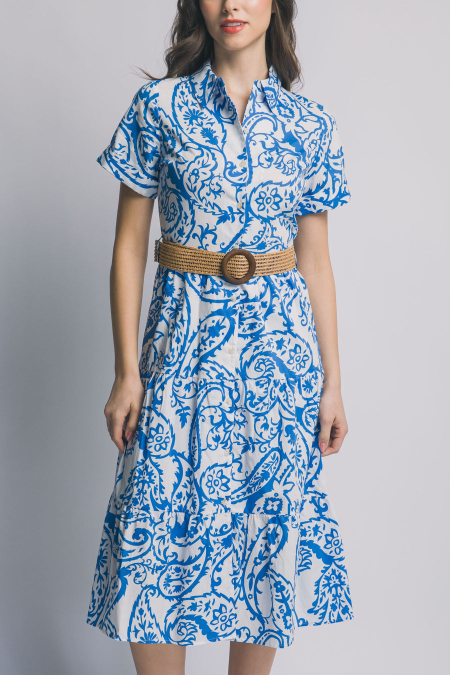 Vestido Love Tree Mangas Cortas Estampado para Damas