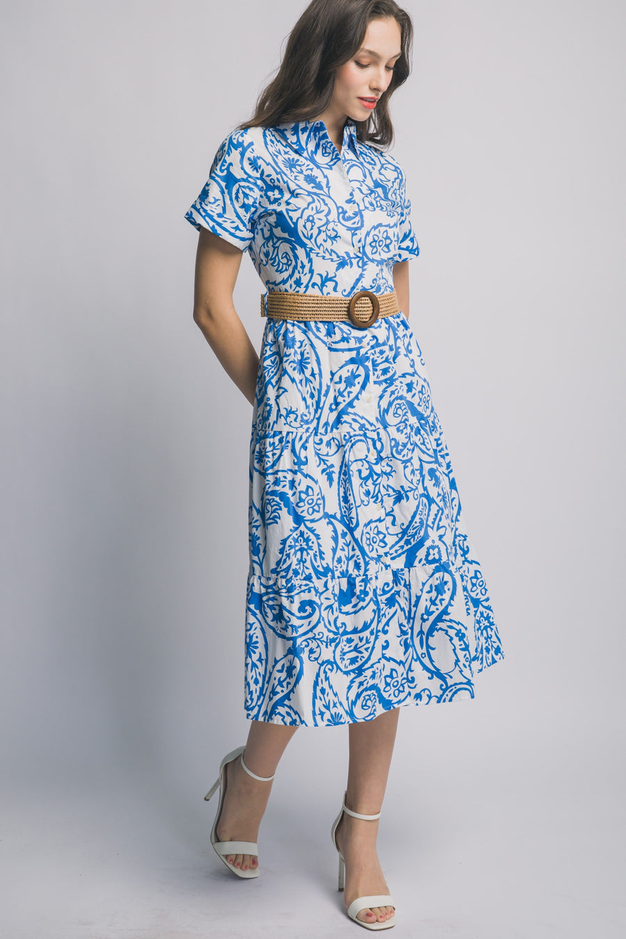 Vestido Love Tree Mangas Cortas Estampado para Damas