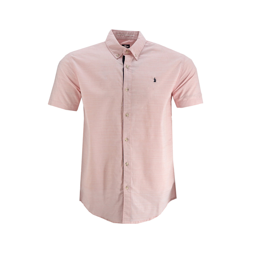 Camisa 1492 Mangas Cortas Jaspeada para Caballeros
