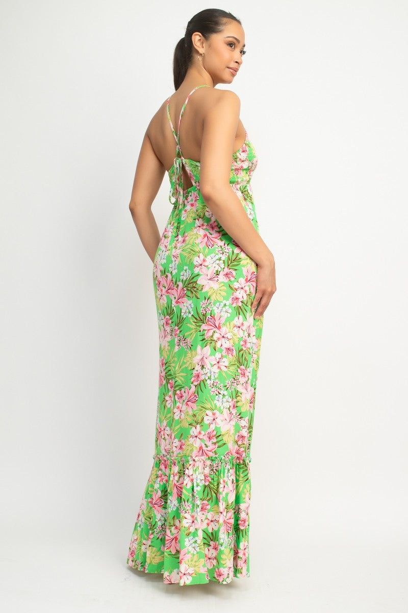 Vestido Blashe sin Mangas Hojas para Damas