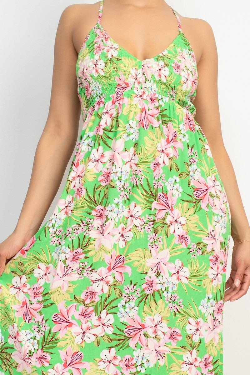Vestido Blashe sin Mangas Hojas para Damas