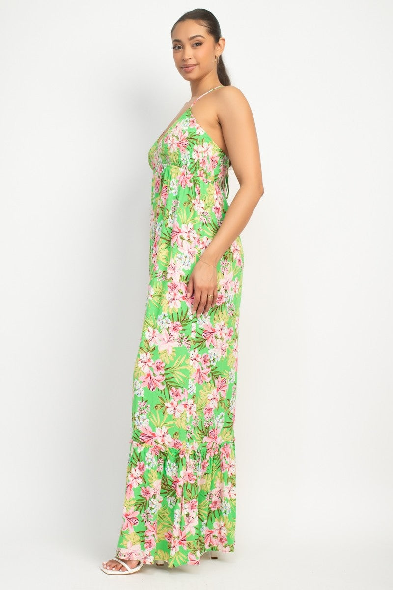 Vestido Blashe sin Mangas Hojas para Damas