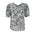 Top Badgley Mischka Mangas Cortas Estampado Para Damas