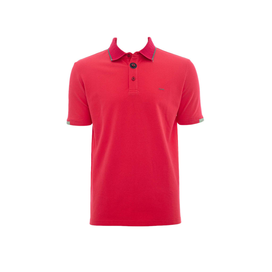 Poloshirt Carven Mangas Cortas Liso para Caballeros – JAMAICA RED
