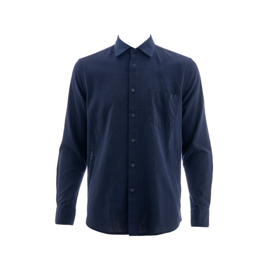 Camisa Carven Mangas Largas Lisa para Caballeros
