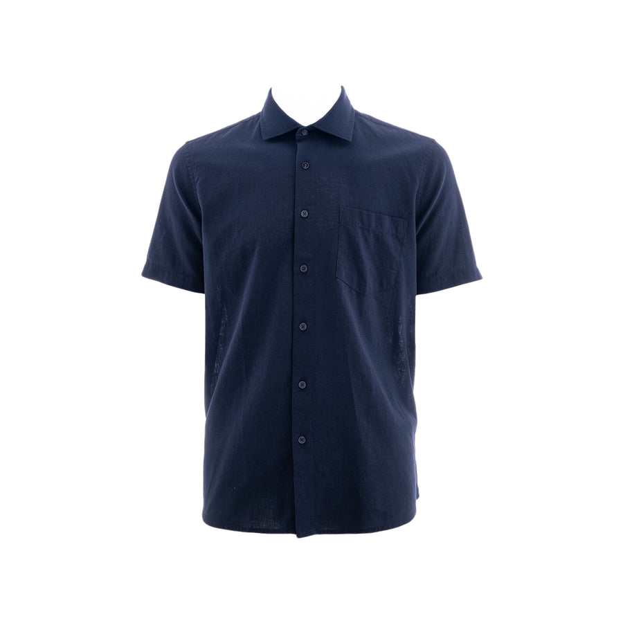 Camisa Carven Mangas Cortas Lisa para Caballeros