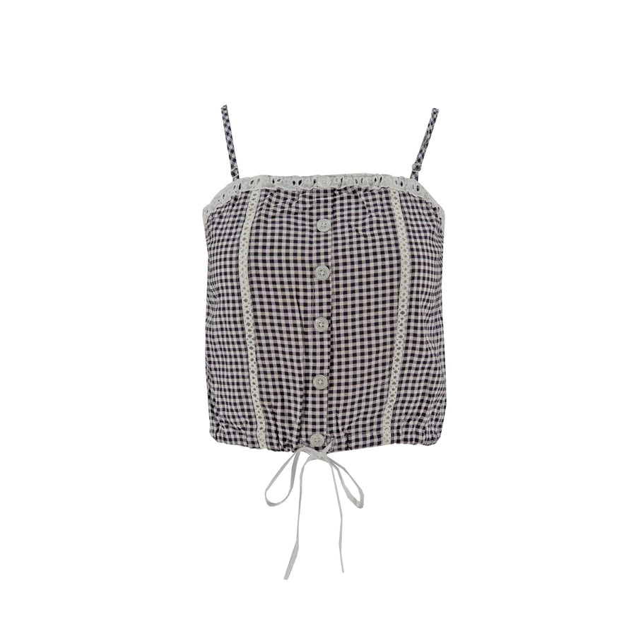Blusa Madden Girl Tiros Cuadros para Damas