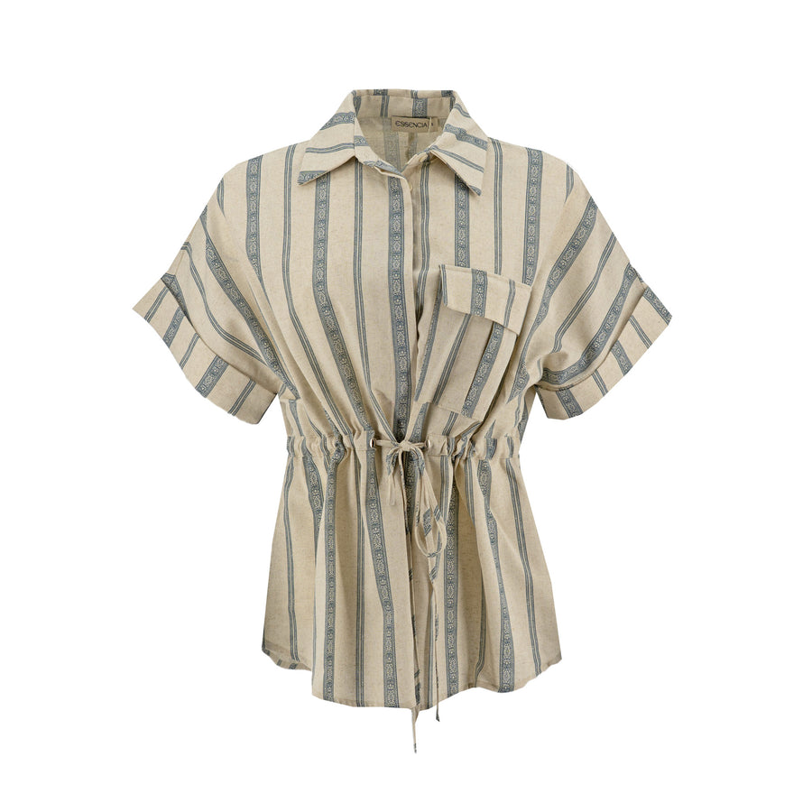 Blusa Essencia Mangas Cortas Rayas para Damas