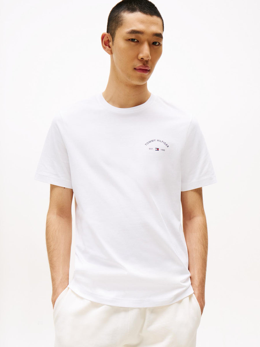 Camiseta Tommy Hilfiger Mangas Cortas Estampado para Caballeros – WHITE