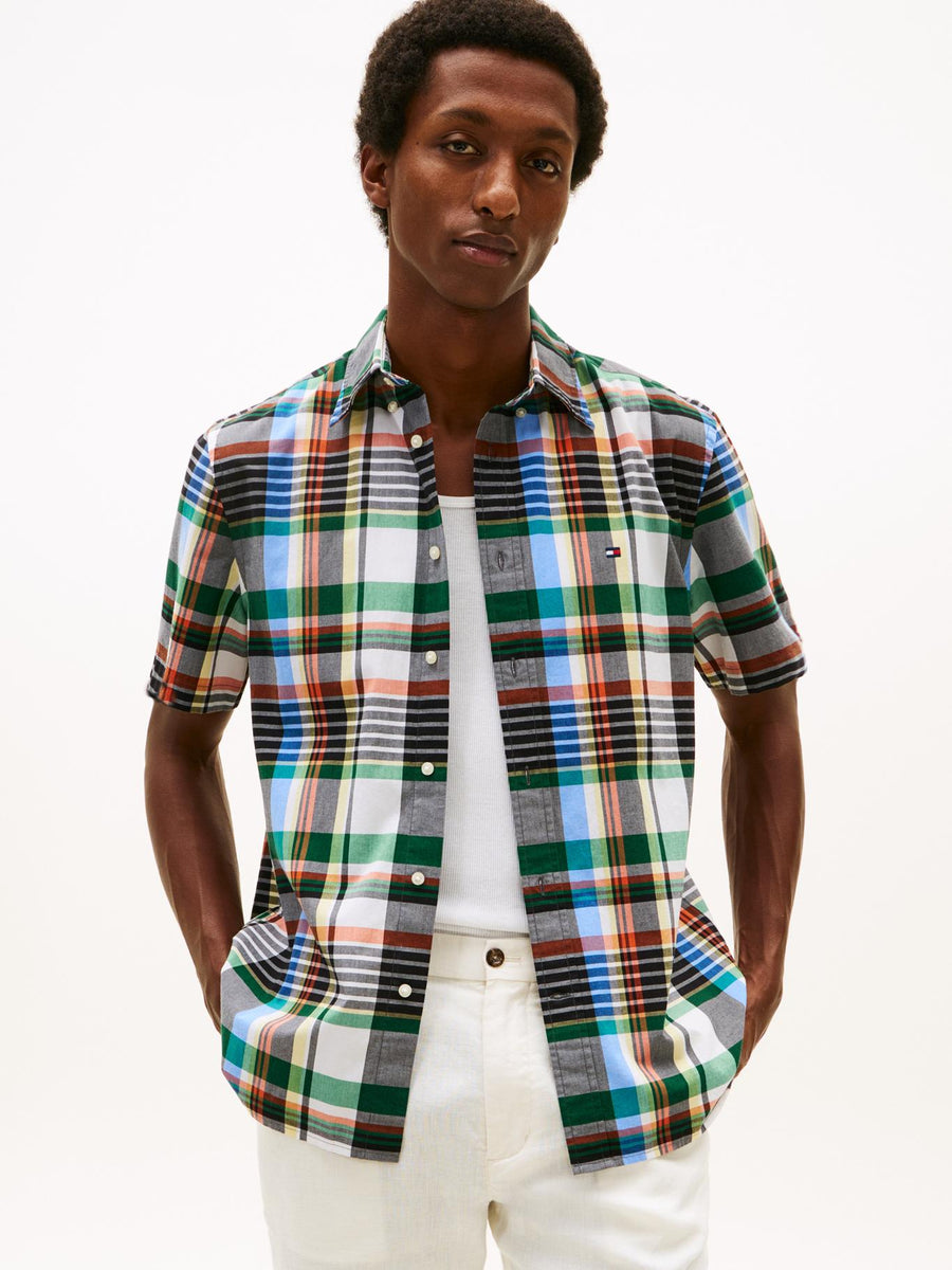 Camisa Tommy Hilfiger Mangas Cortas Cuadros para Caballeros