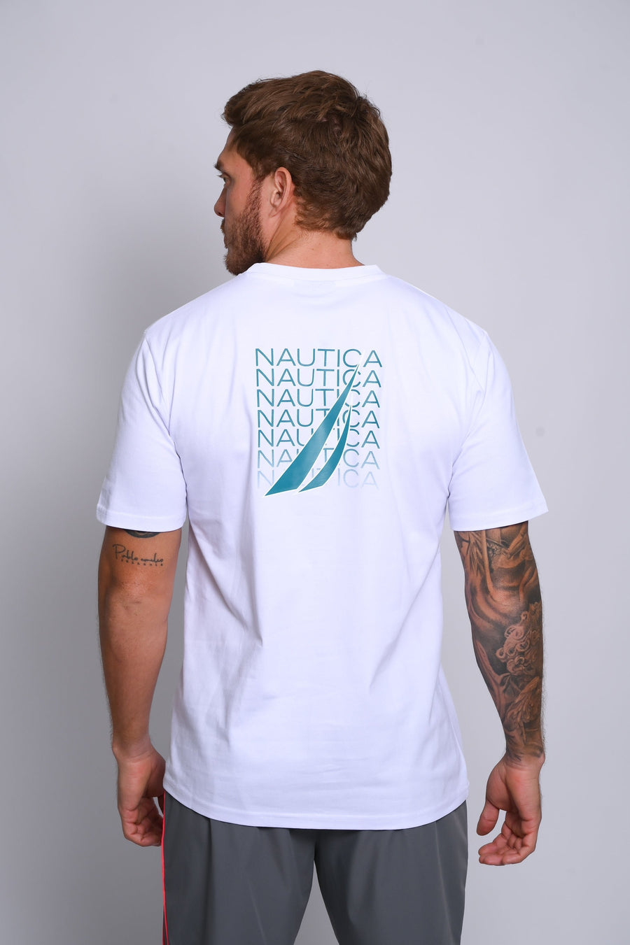 Camiseta Nautica Mangas Cortas Estampada para Caballeros