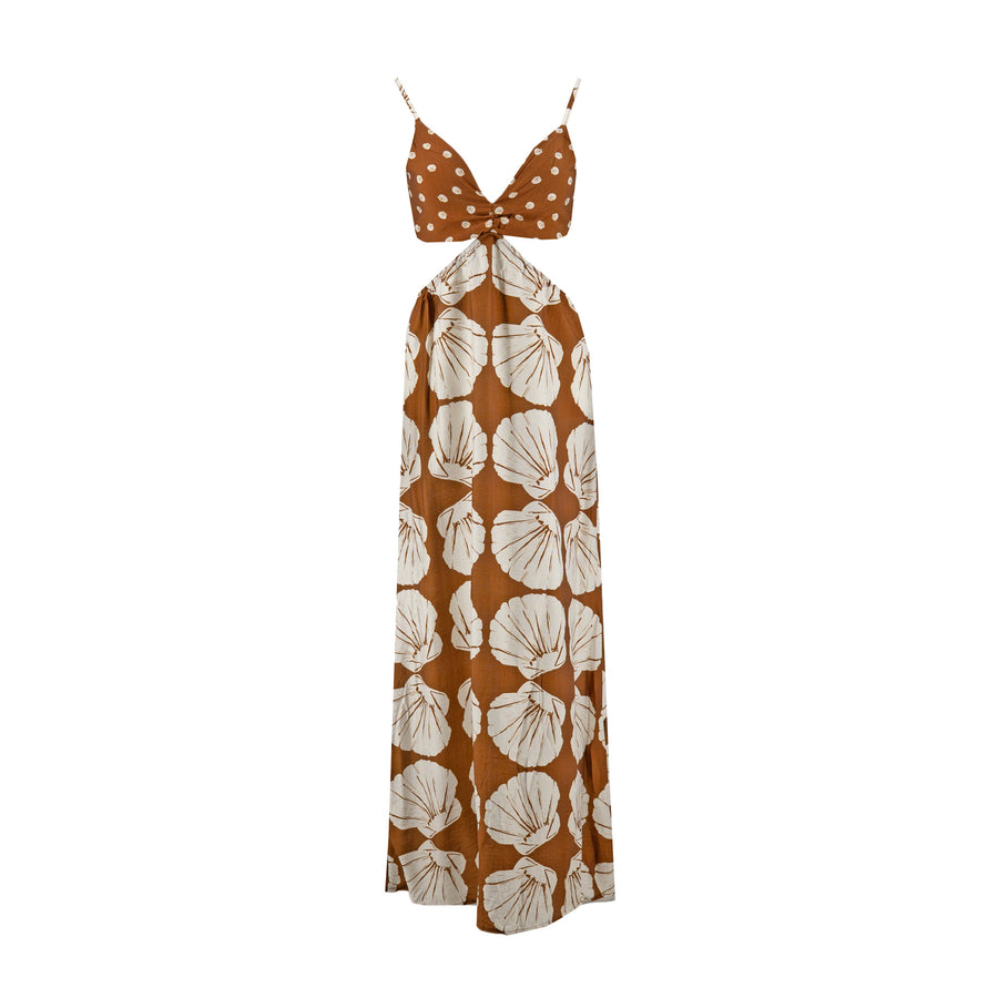 Vestido Sofia S Halter Estampado para Damas – vista 3