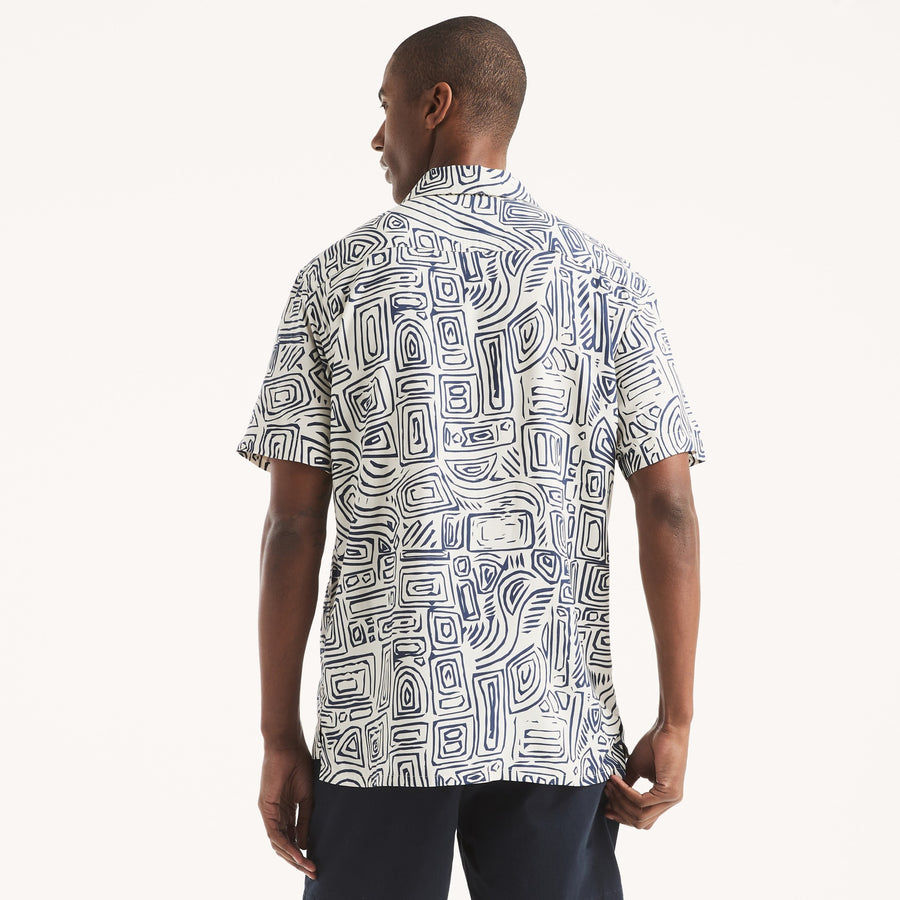 Camisa Nautica Mangas Cortas Estampado para Caballeros