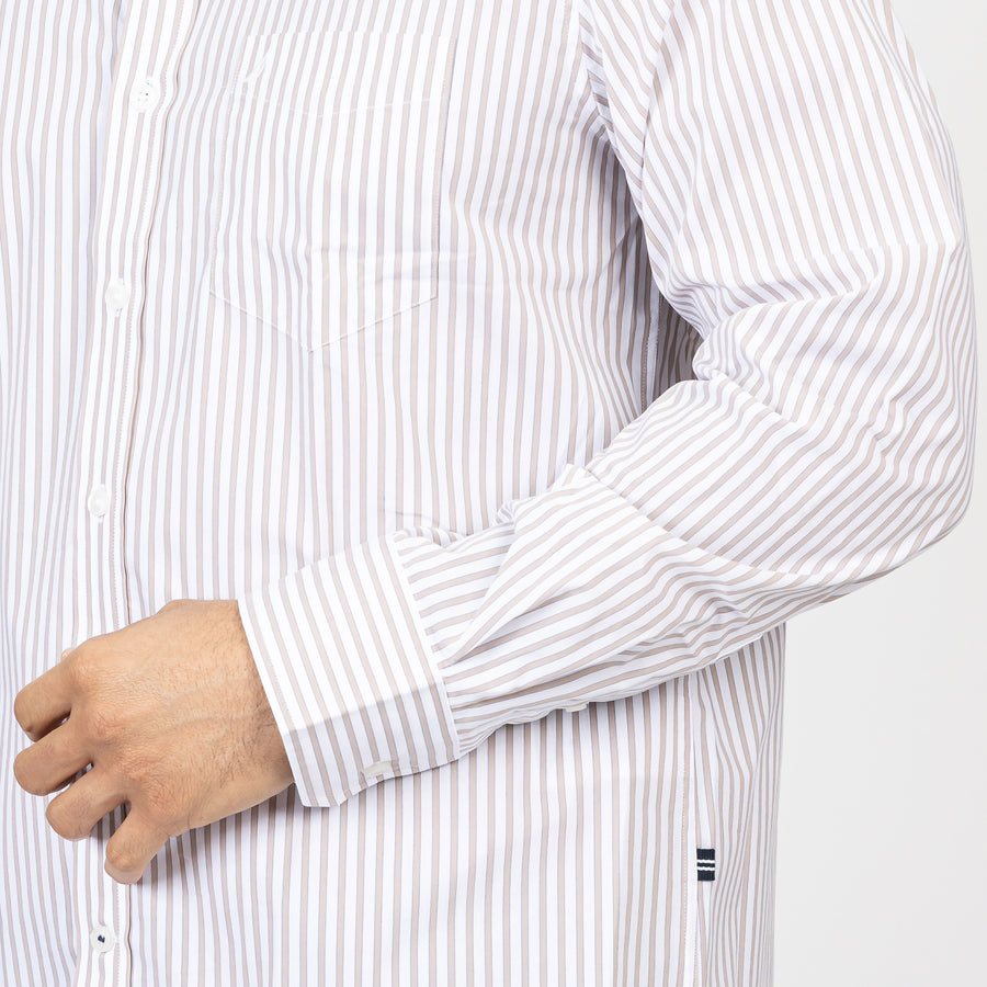 Camisa Nautica Mangas Largas Rayas para Caballeros