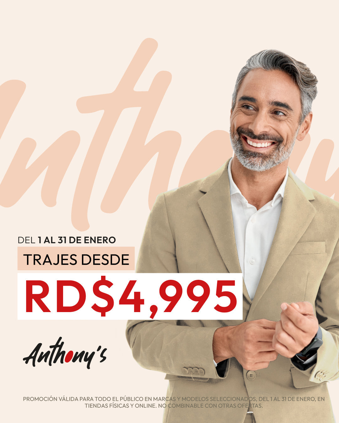 Oferta Trajes Desde RD$4,995