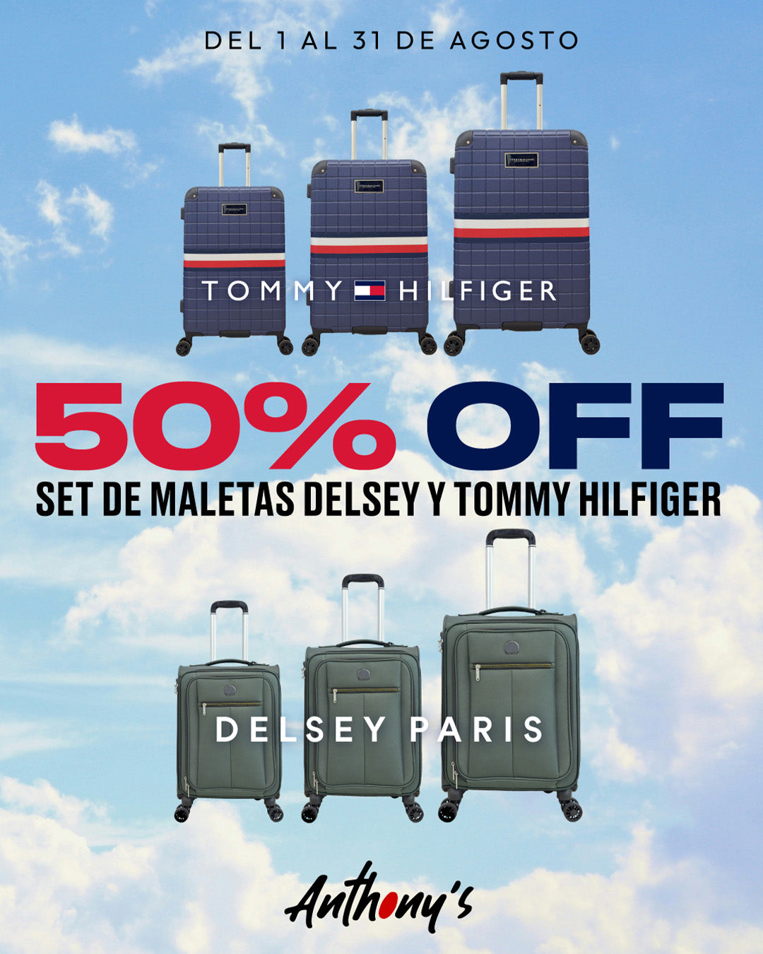 50% Off en Set de Maletas