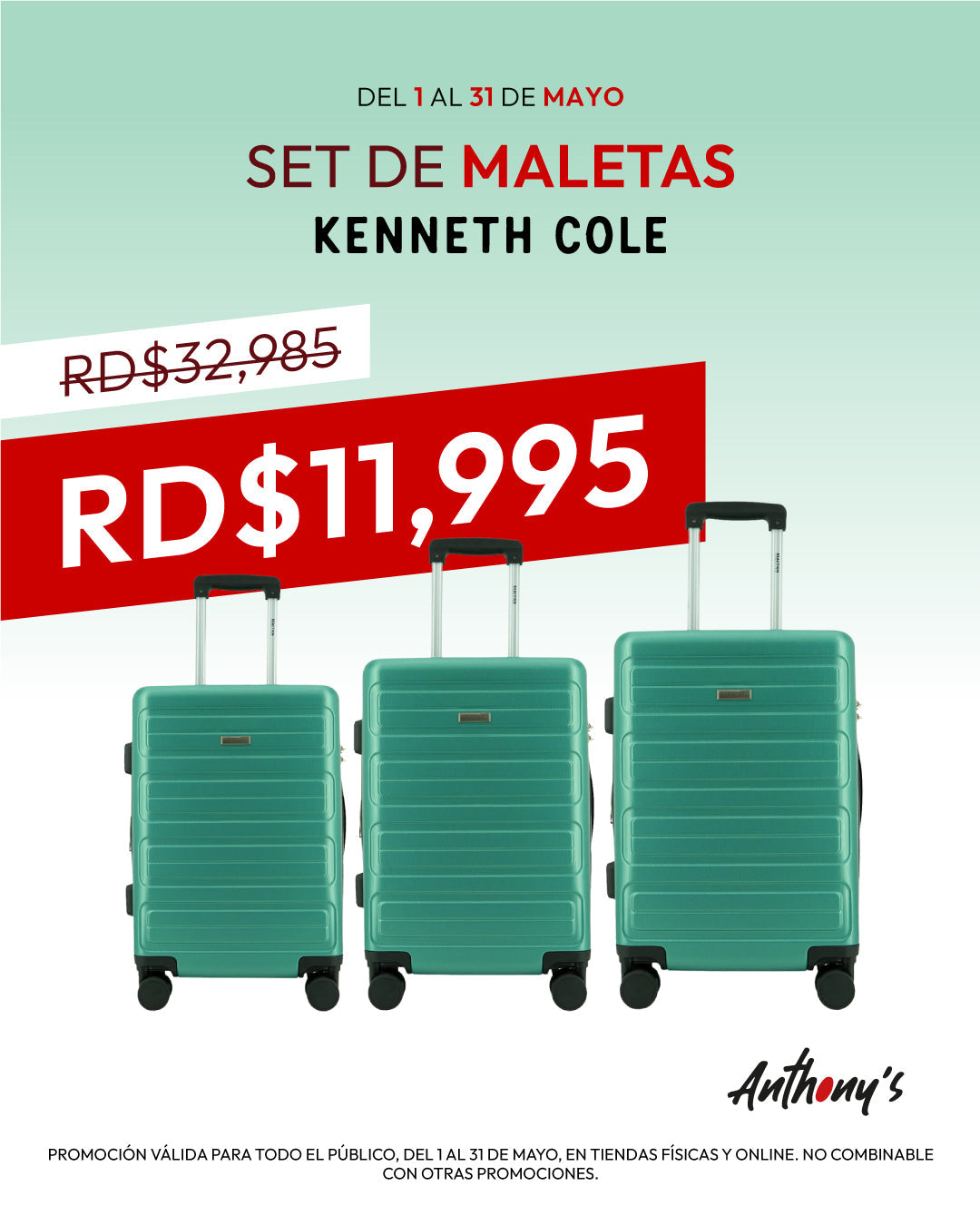 Set de Maletas Kenneth Cole