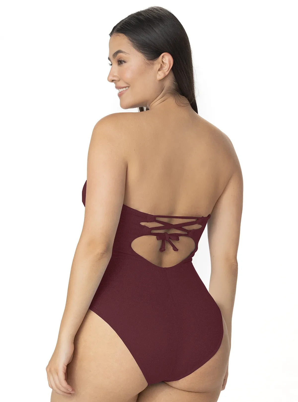 Traje de Baño Garotas 1p Liso para Damas