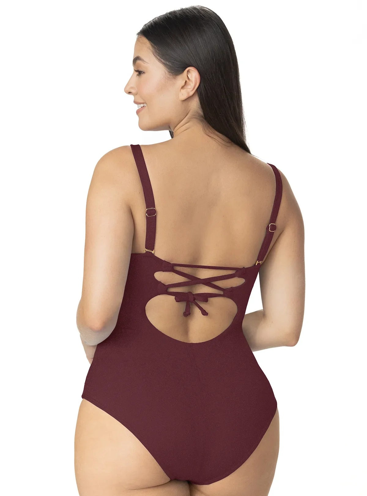 Traje de Baño Garotas 1p Liso para Damas
