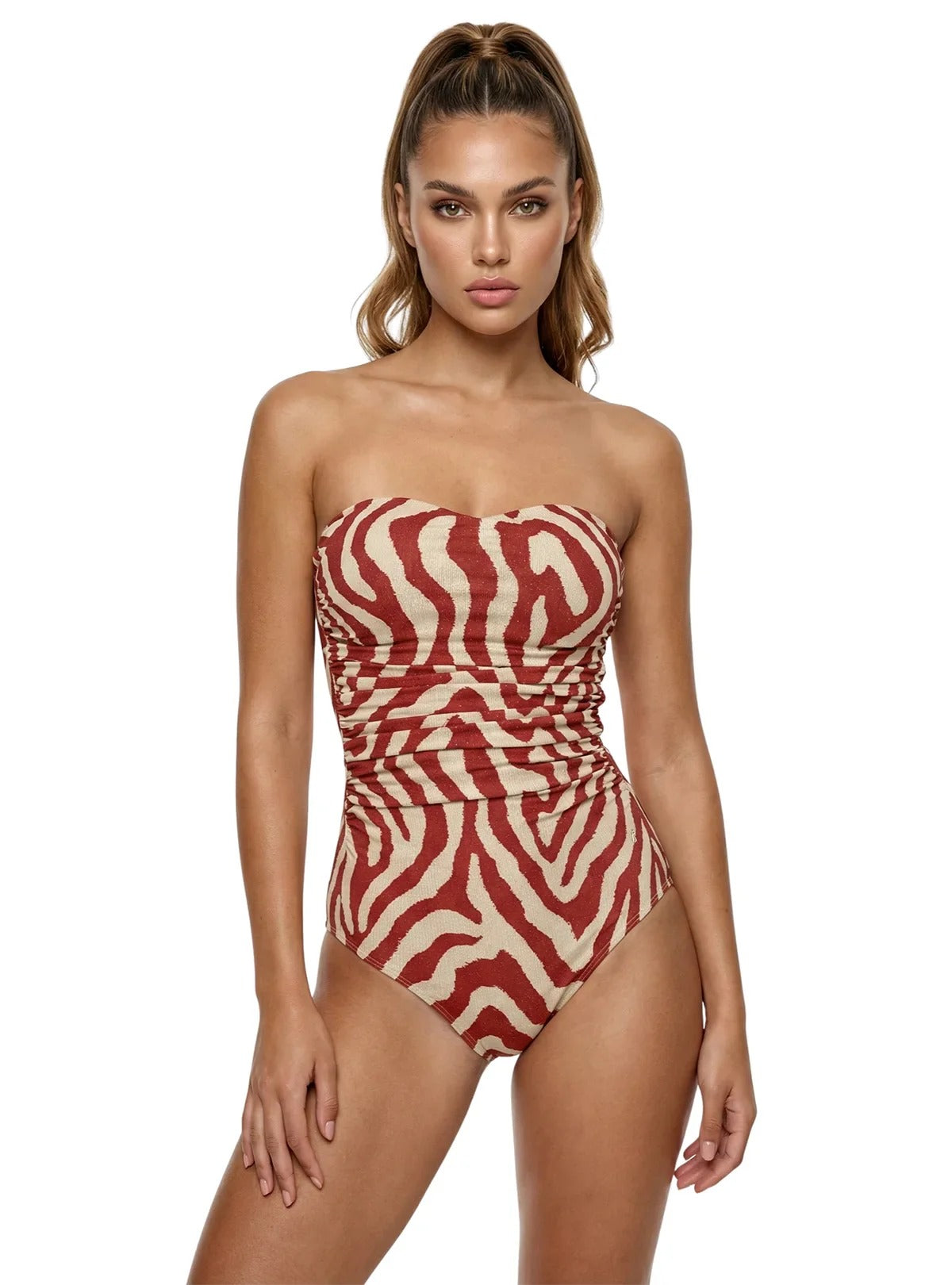 Traje de Baño Garotas 1p Estampado para Damas