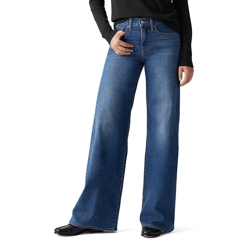 Pantalones Jeans Levis 318 Shaping Wide Leg Azul para Damas