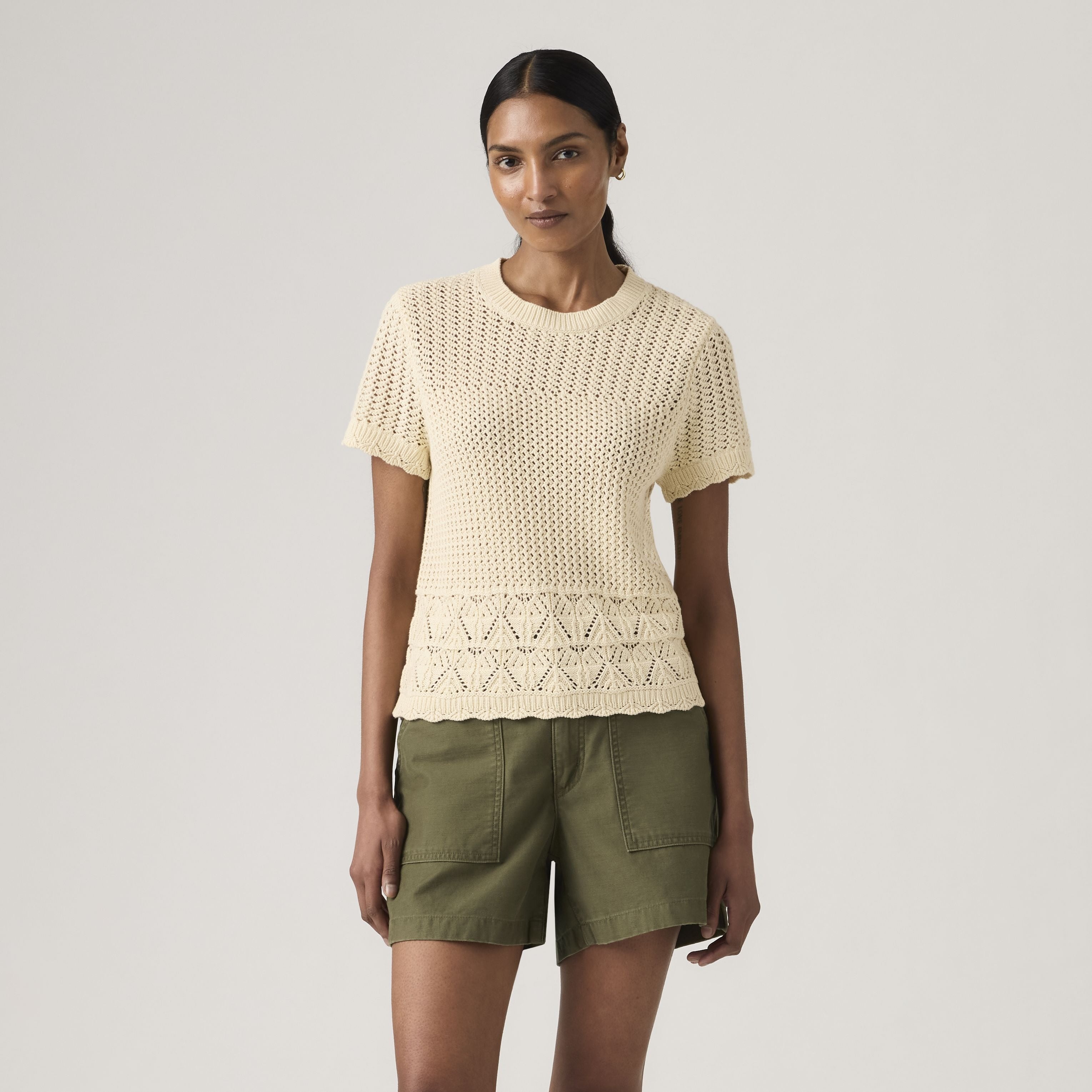 Blusa Levis Mangas Cortas Estampado para Damas