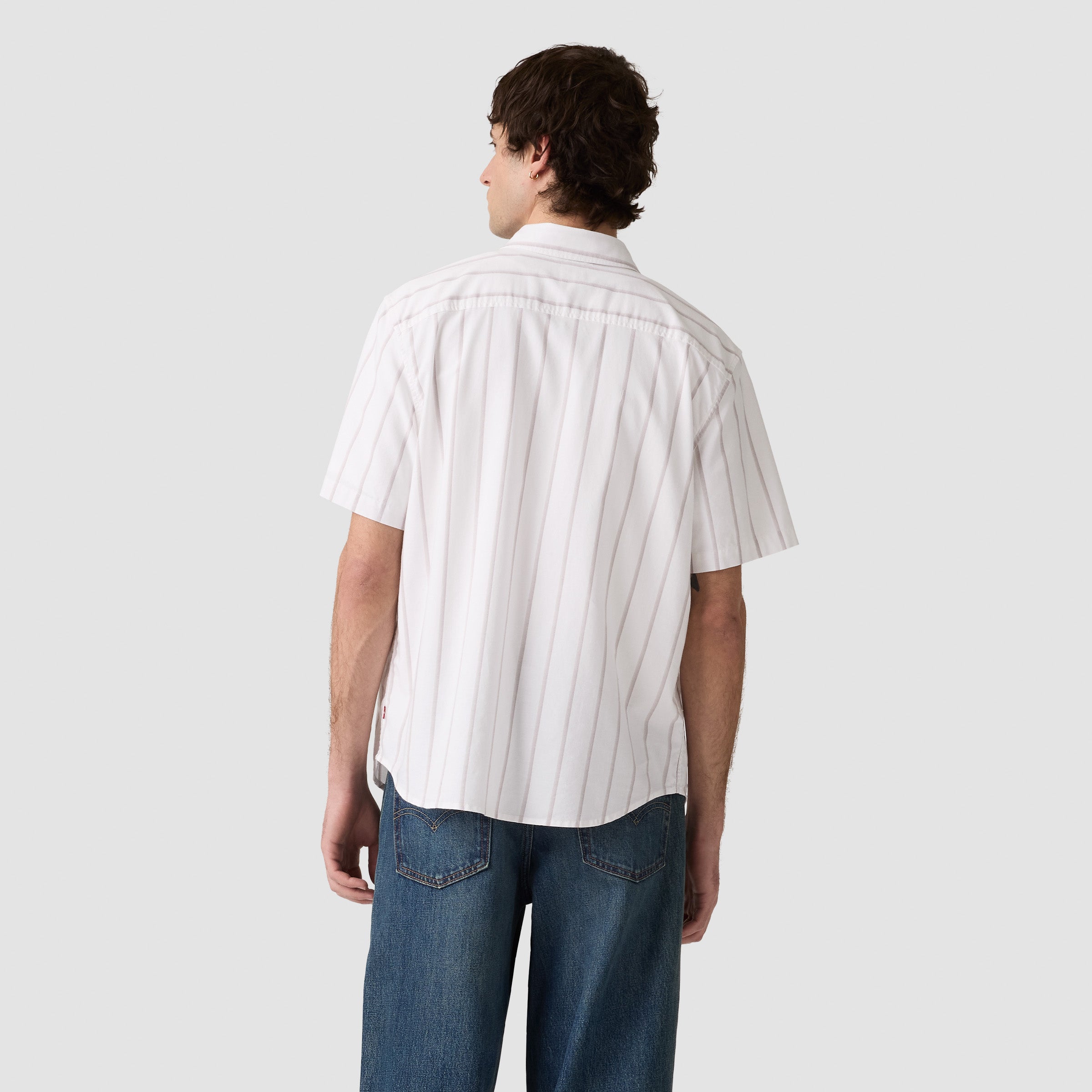 Camisa Levis Mangas Cortas Rayas para Caballeros – vista 2