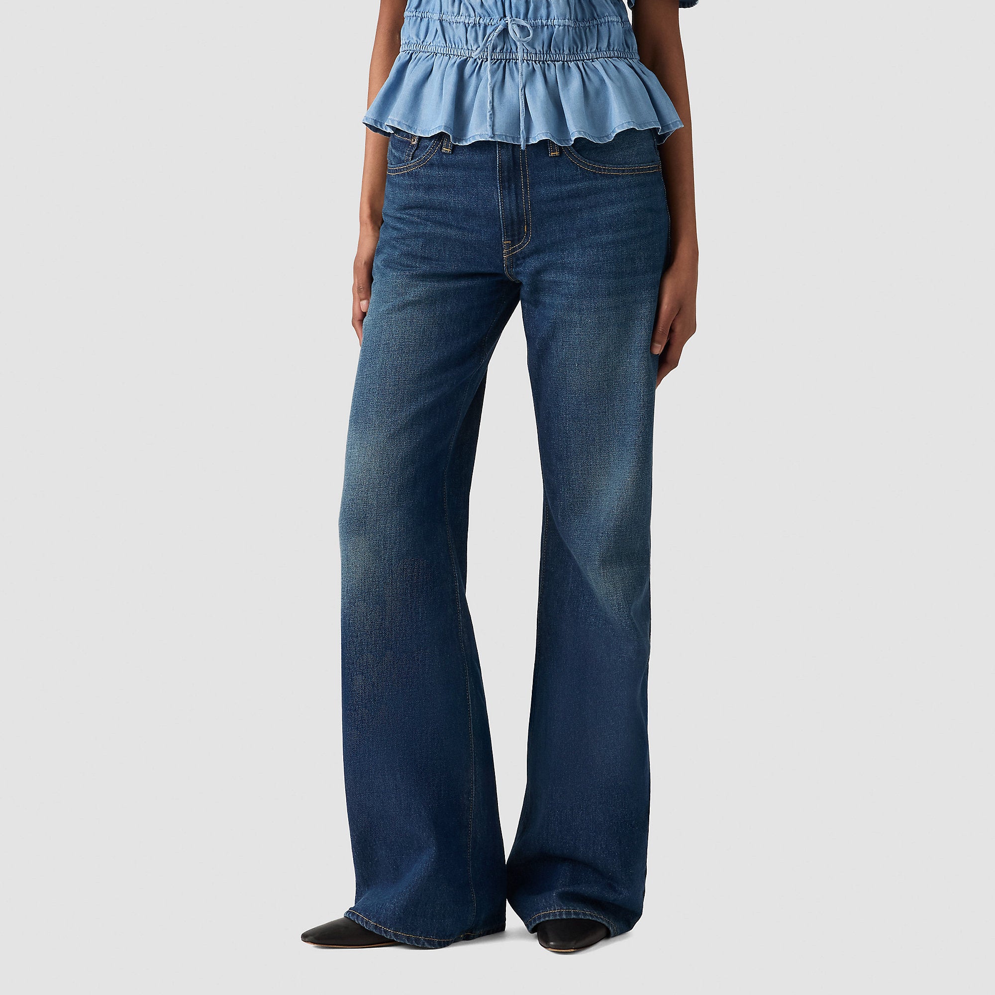 Pantalones Jeans Levis Middy Loose Boot para Damas