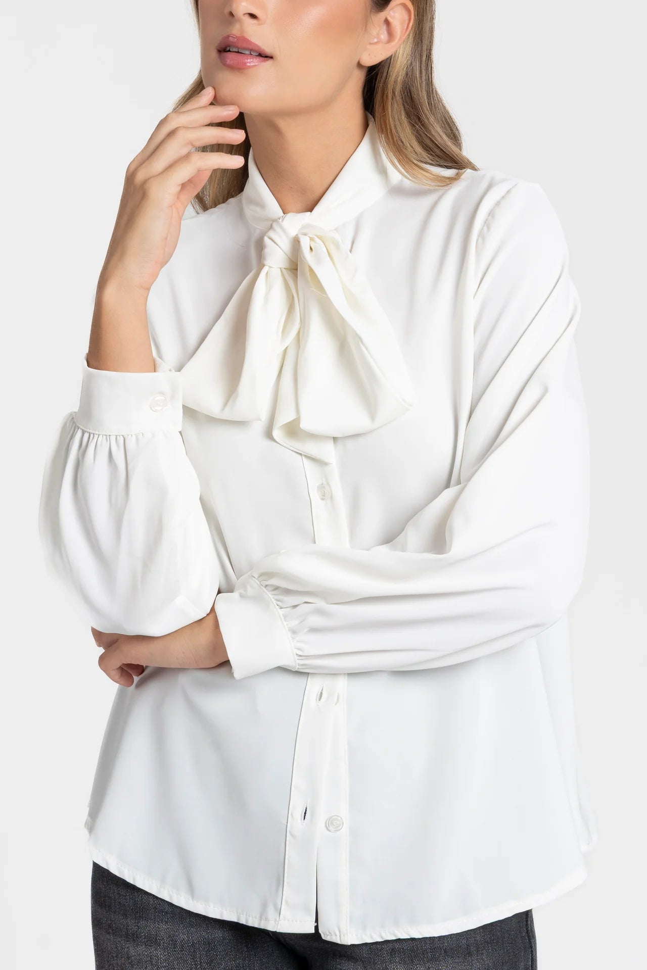 Blusa Armonias Mangas Largas Lisa Para Damas