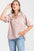 Blusa Armonias Mangas 3/4 Estampada Para Damas