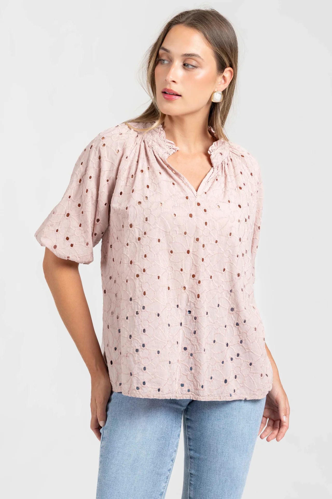 Blusa Armonias Mangas 3/4 Estampada Para Damas
