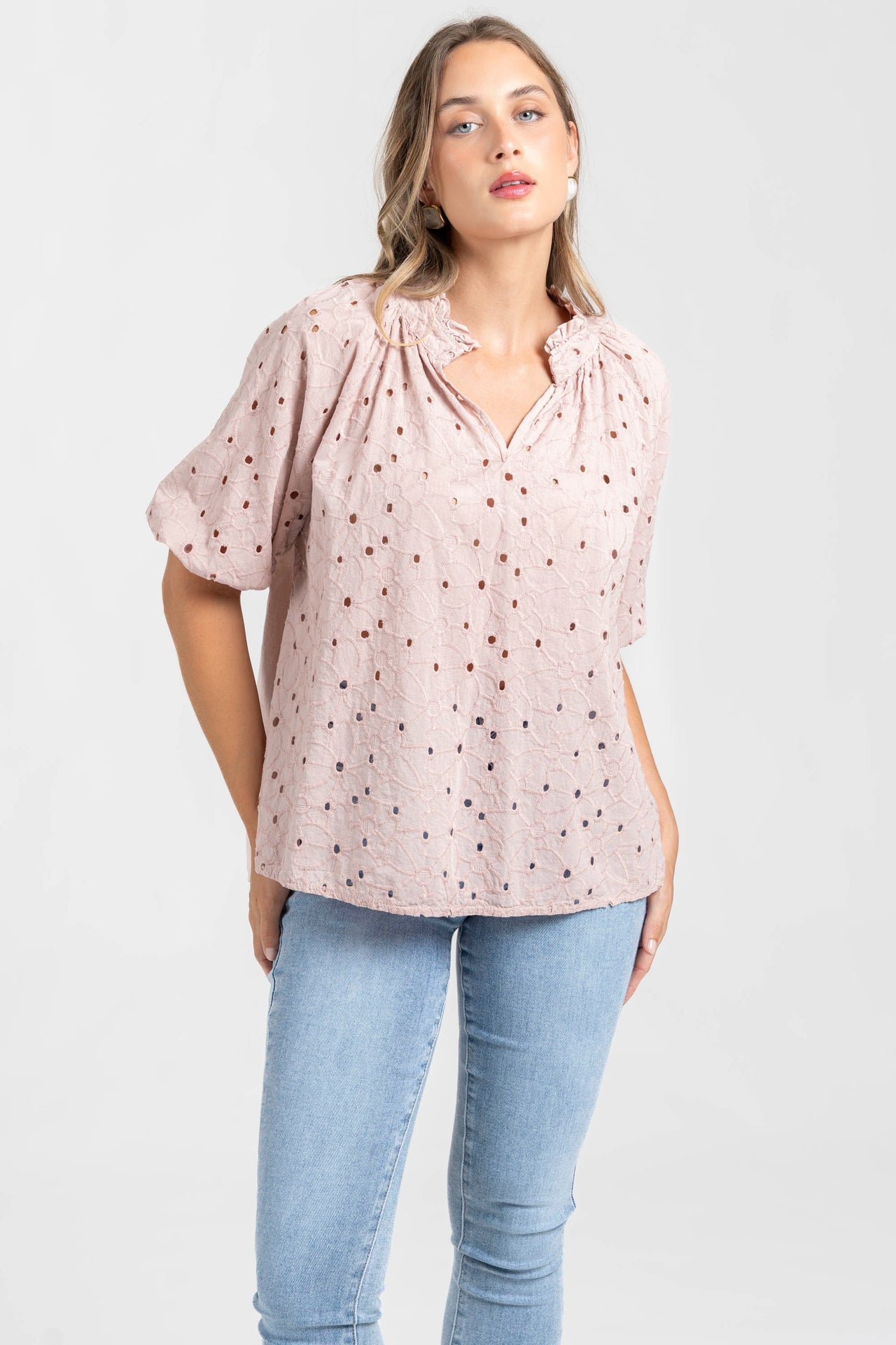 Blusa Armonias Mangas 3/4 Estampada Para Damas