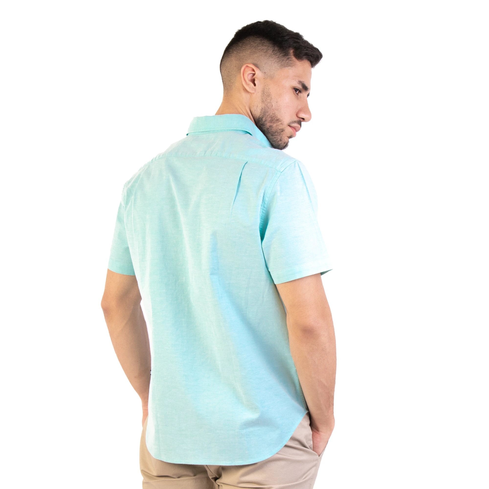 Camisa Nautica Mangas Cortas Lisa Para Caballeros by Nautica