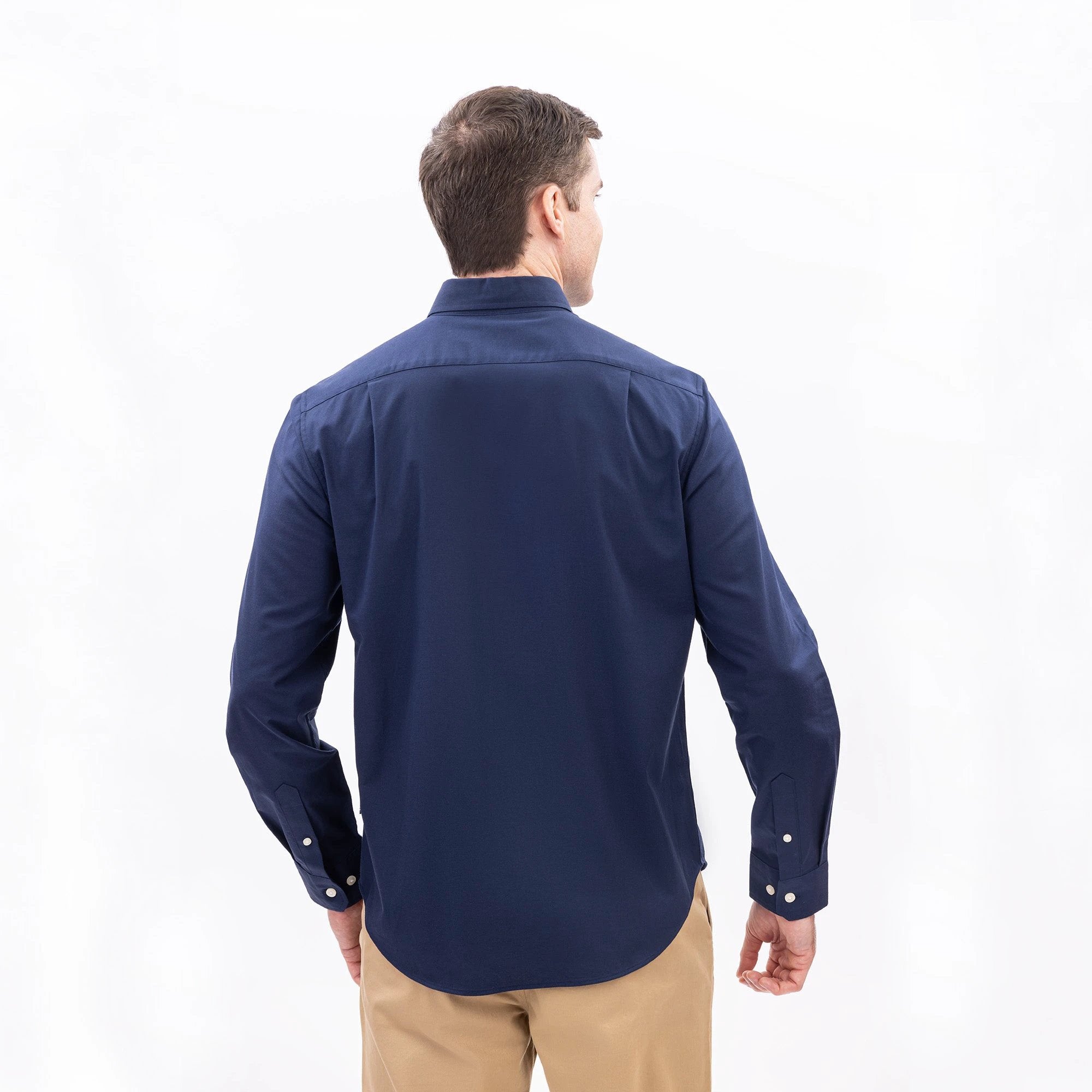 Camisa Nautica Mangas Largas Lisa Para Caballeros by Nautica