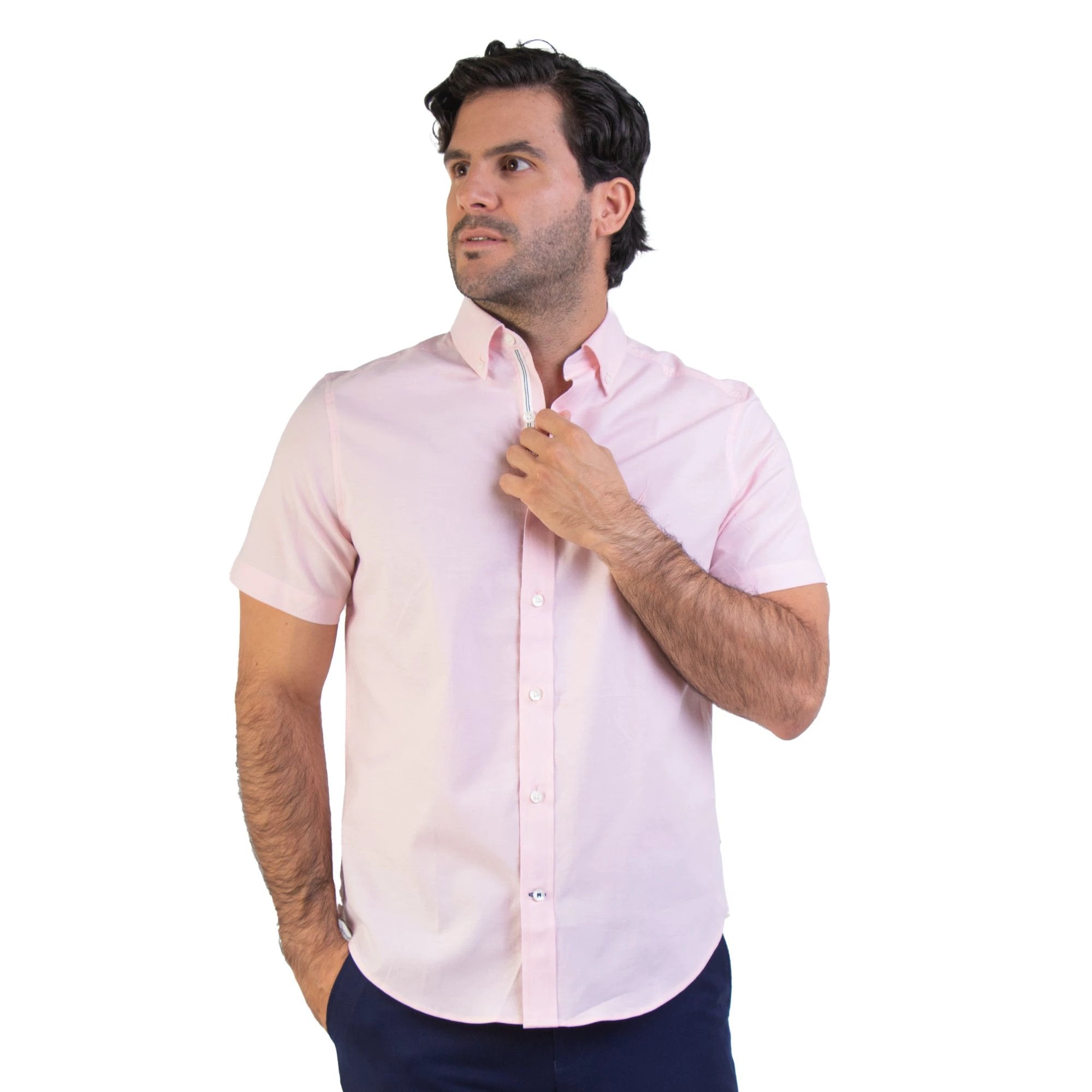 Camisa Nautica Mangas Cortas Lisa Para Caballeros by Nautica