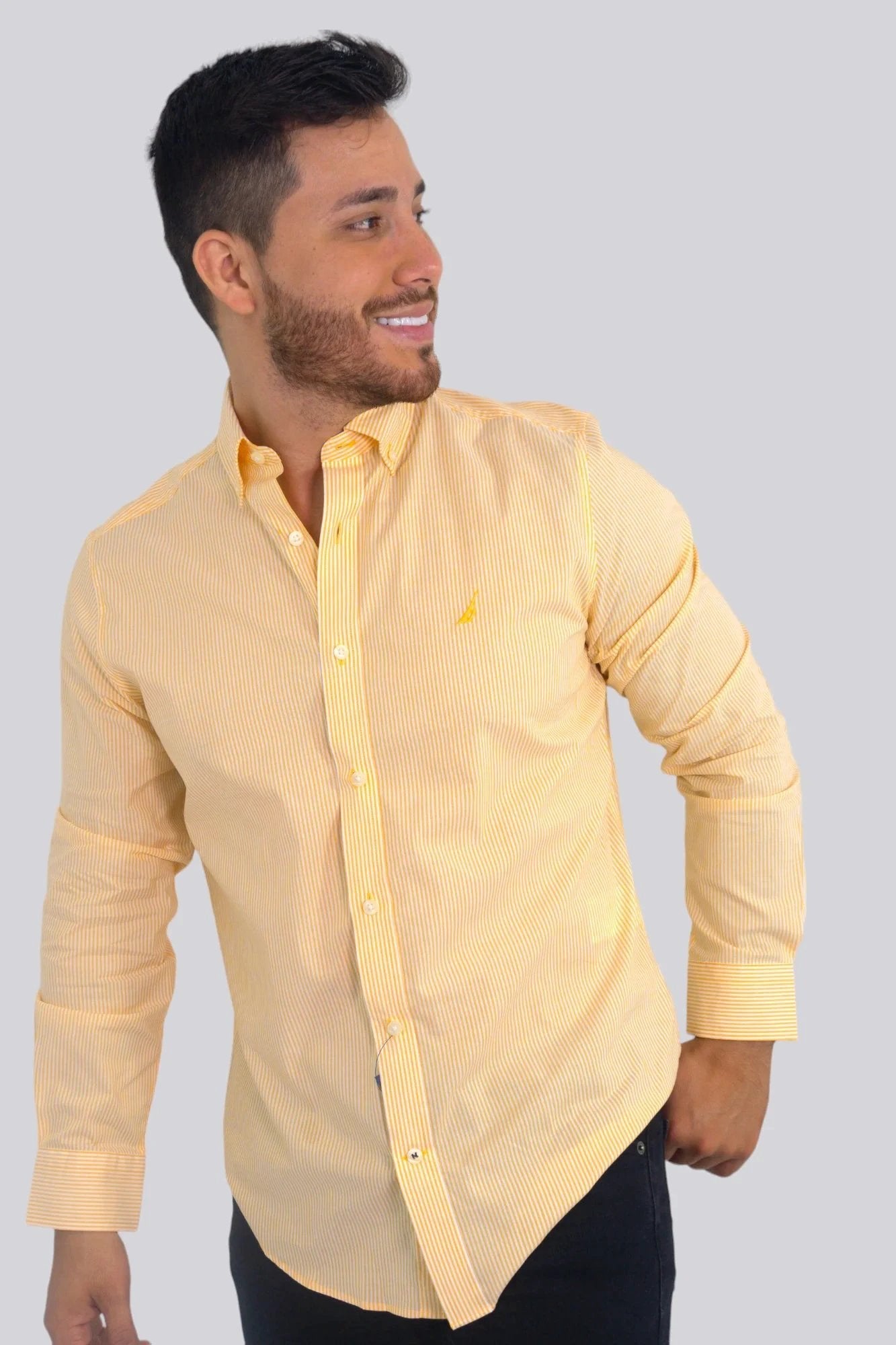 Camisa Nautica Mangas Largas Rayas Para Caballeros by Nautica