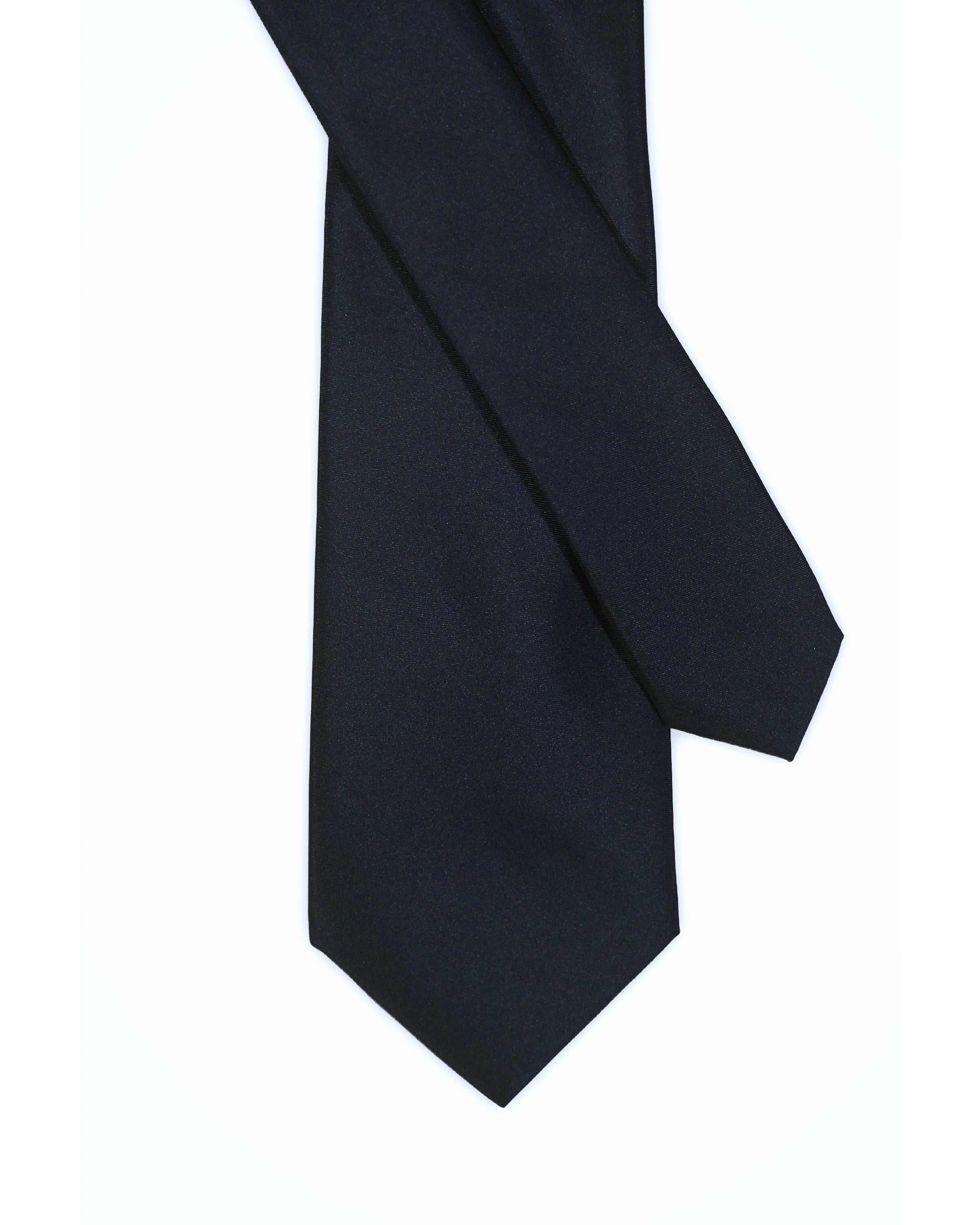 Corbata Oscar de La Renta Negra Texturizada Regular Fit para Caballeros