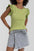 Blusa Armonias Mangas Cortas Lisa Para Damas