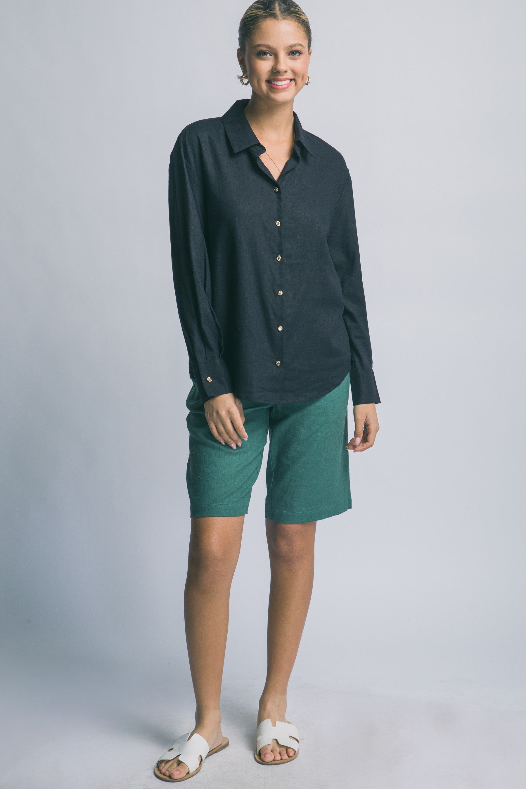 Blusa Love Tree Mangas Largas Lisa para Damas