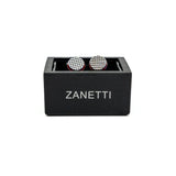 Gemelos Zanetti Plateado Rojo para Caballeros 10483-J6