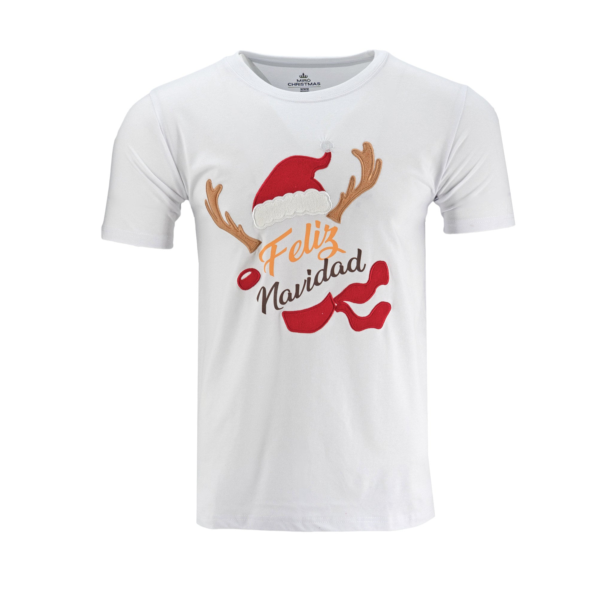 Camiseta Miro Christmas Mangas Cortas Feliz Navidad Para Caballeros by Miro