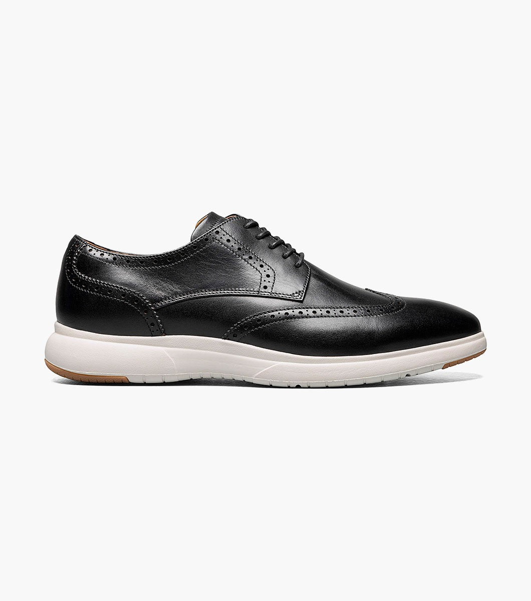 Zapatos Florsheim Dynamo Wing Ox para Caballeros – BLACK/WHITE