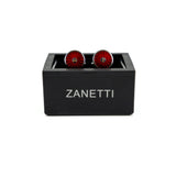 Gemelos Zanetti Plateado Rojo para Caballeros 13120-E3