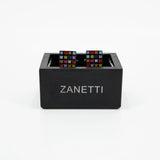 Gemelos Zanetti Plateado Multicolor para Caballeros