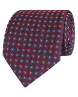 Corbata Mirto Estampada Granate para Caballeros 1421-01