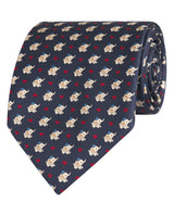 Corbata Mirto Estampada Marino para Caballeros 1446-04