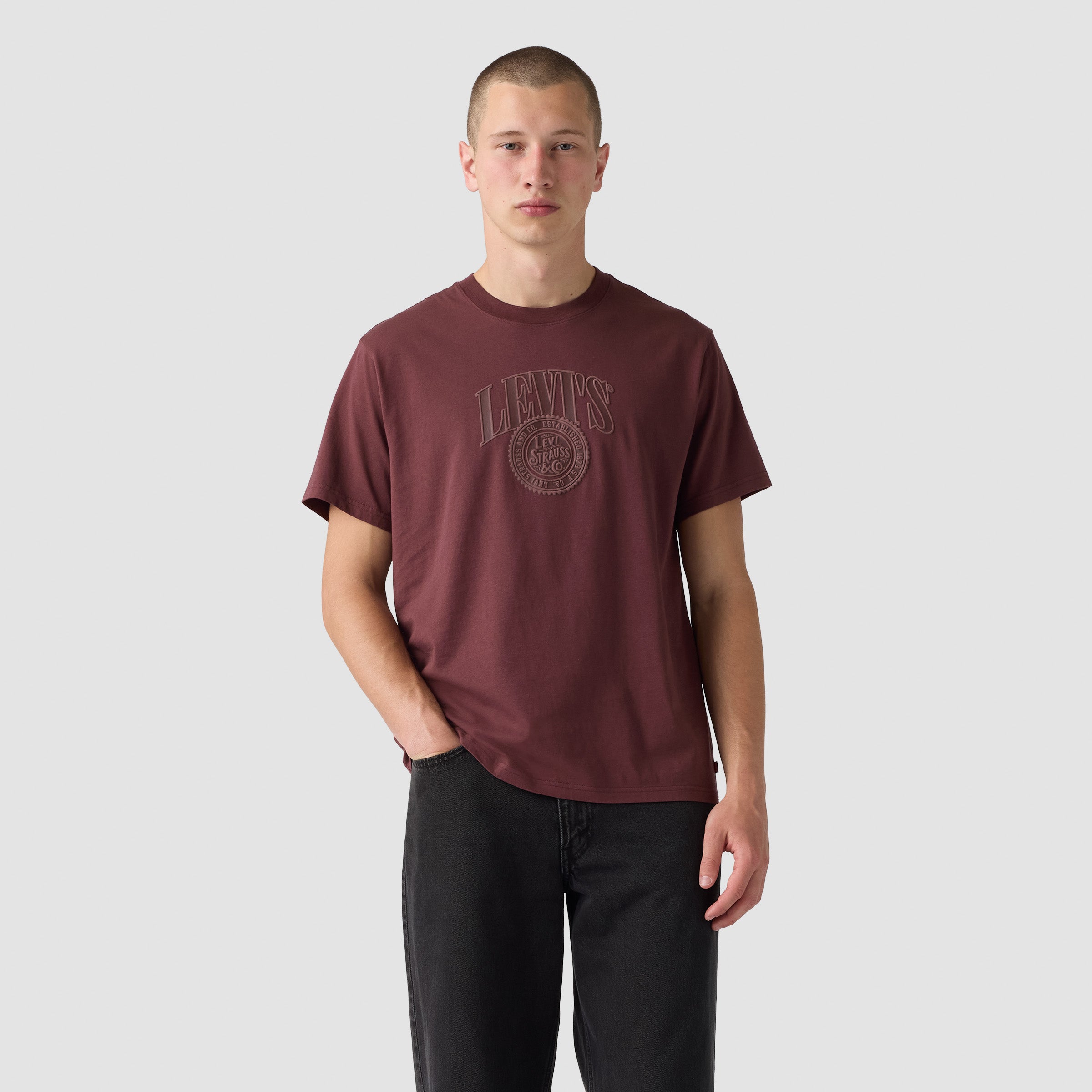 Camiseta Levis Mangas Cortas Estampado para Caballeros – WINE