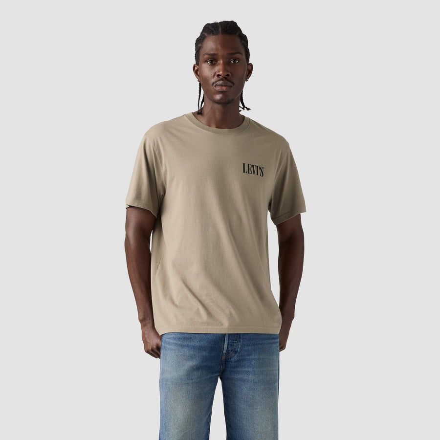 Camiseta Levis Mangas Cortas Estampado para Caballeros – TAUPE
